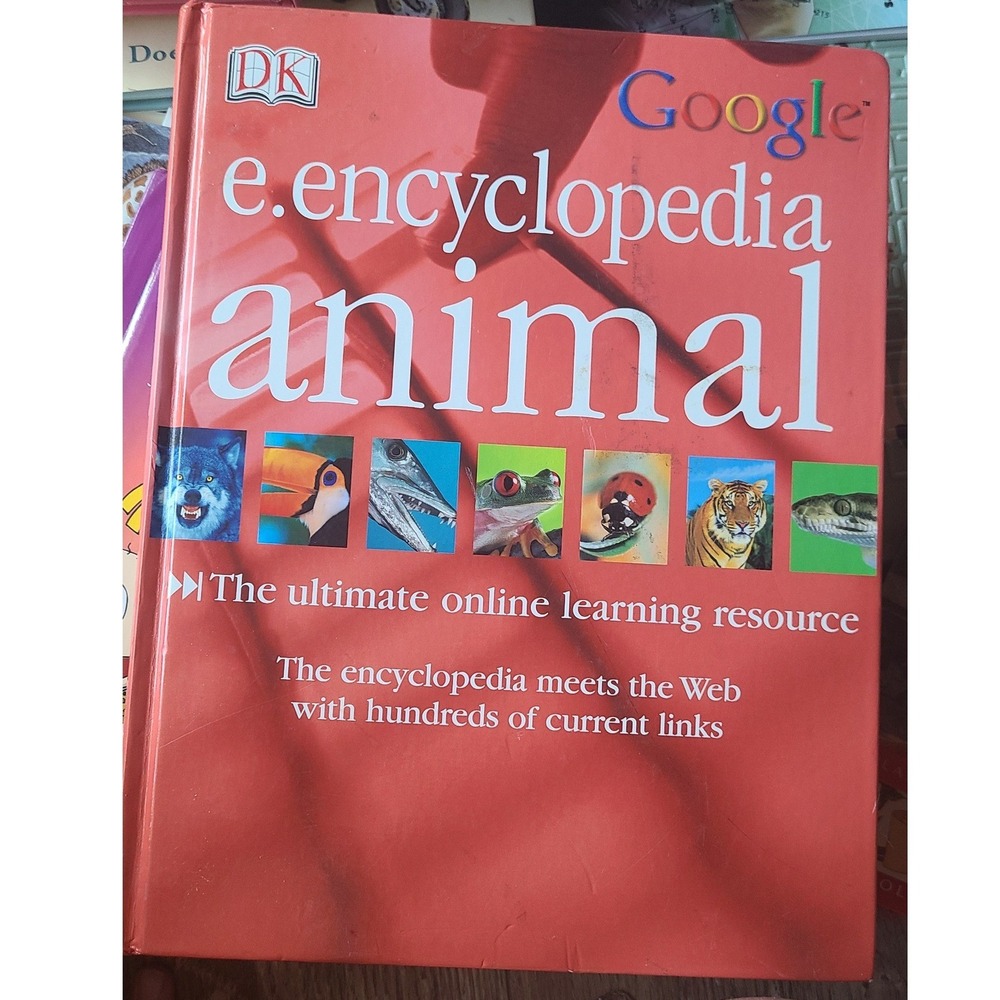 DK Google e.encyclopedia animal Hardcover Reference Book Nature Wildlife